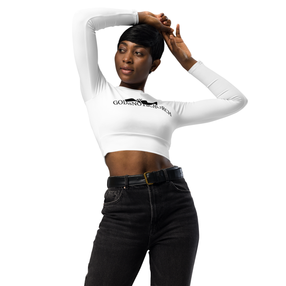 GODisNOTaCHURCH Womens Long-sleeve Crop Top