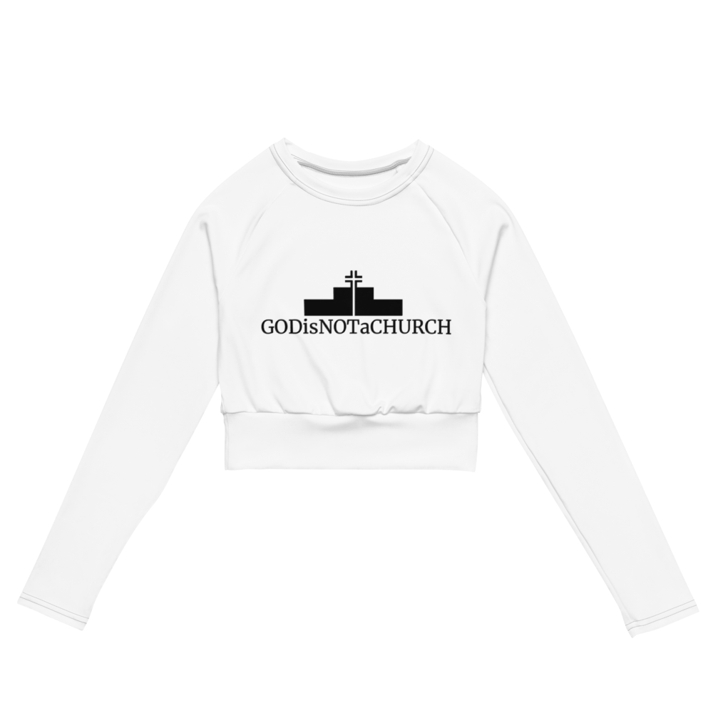 GODisNOTaCHURCH Womens Long-sleeve Crop Top