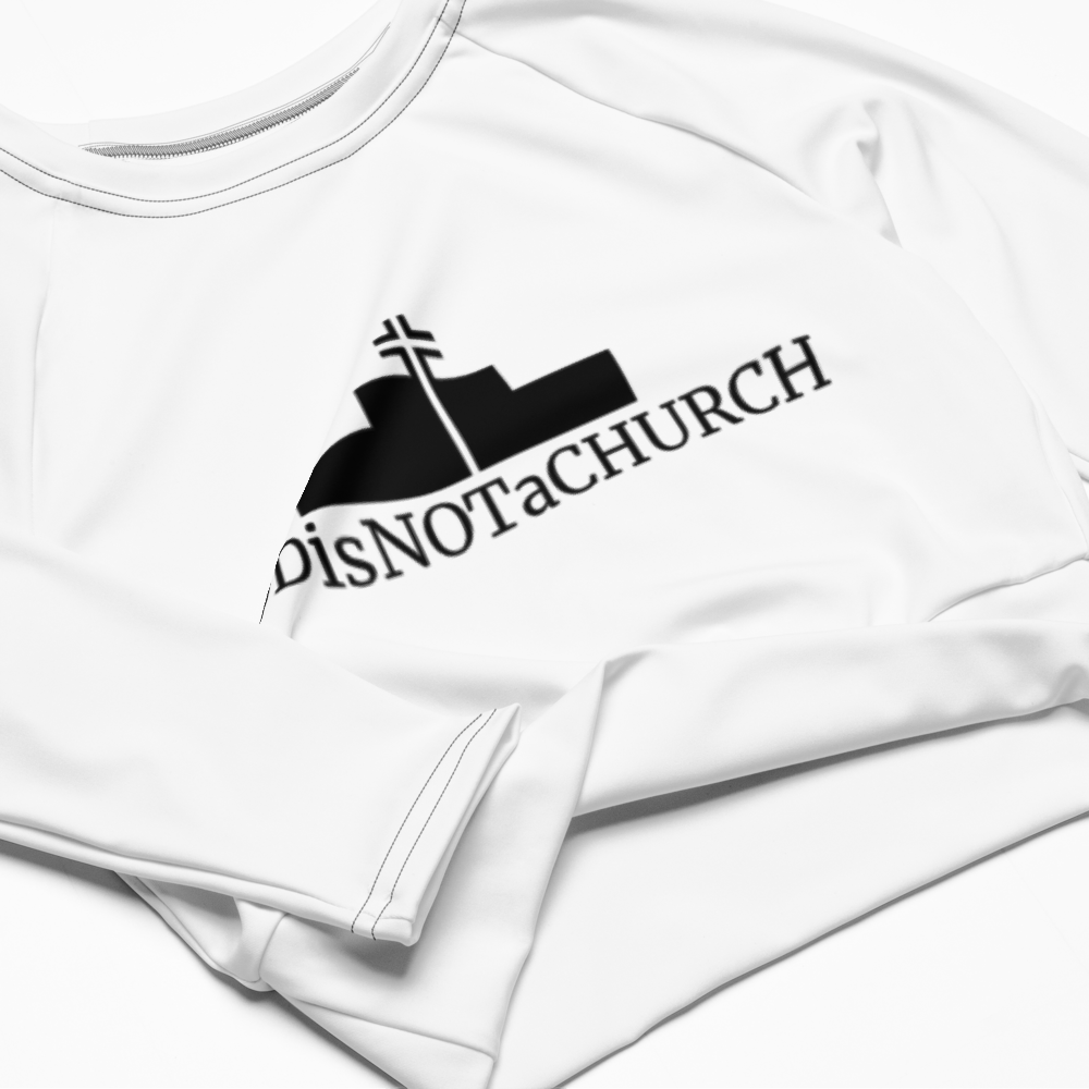 GODisNOTaCHURCH Womens Long-sleeve Crop Top