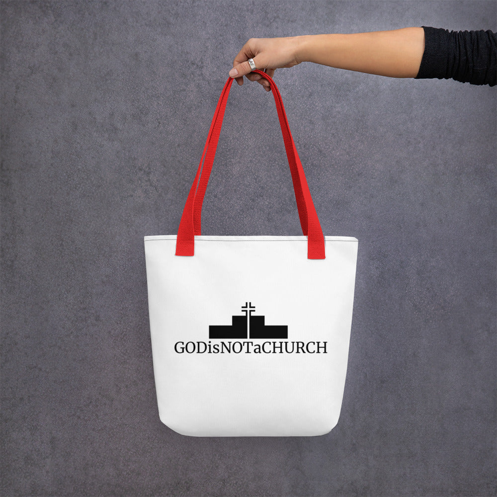 GODisNOTaCHURCHTote bag