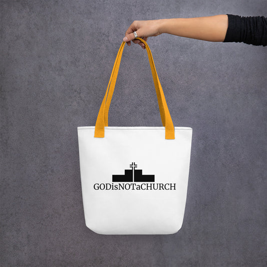 GODisNOTaCHURCHTote bag