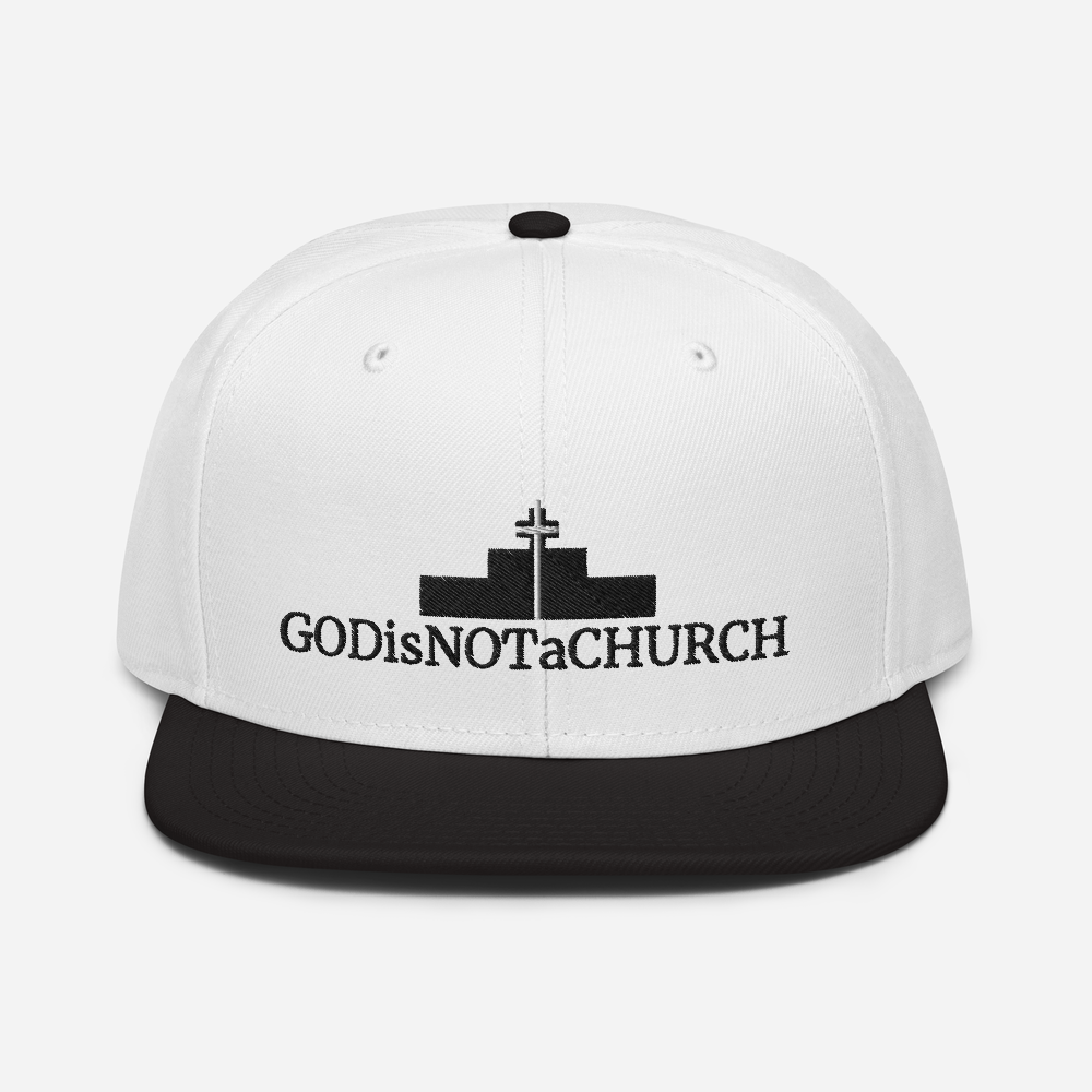 GODisNOTaCHURCH Unisex Snapback Hat