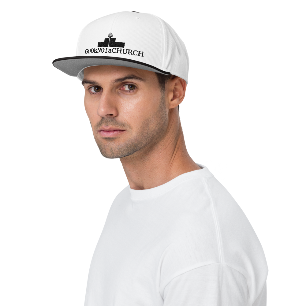 GODisNOTaCHURCH Unisex Snapback Hat