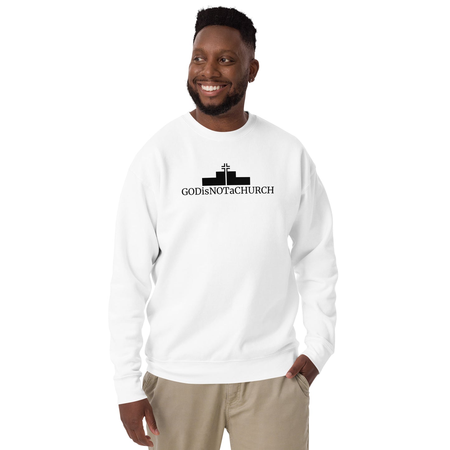 GODisNOTaCHURCH Unisex Premium Sweatshirt